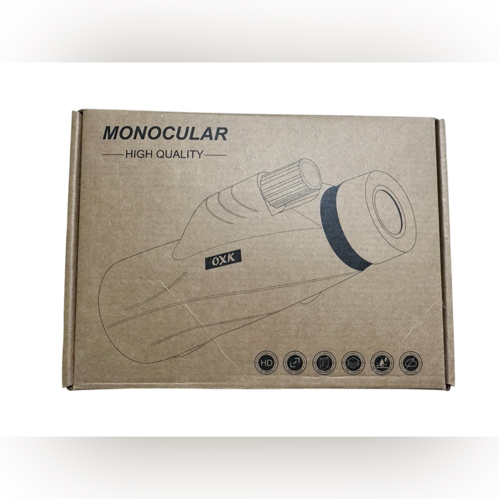 12 X 56 HIGH POWER MONOCULAR TELESCOPE 8 PC SET NEW IN BOX MSRP $100 - Picture 8 of 9